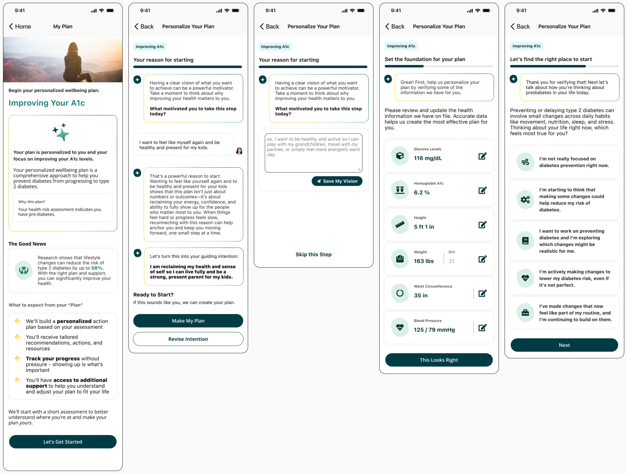 Onboarding flow